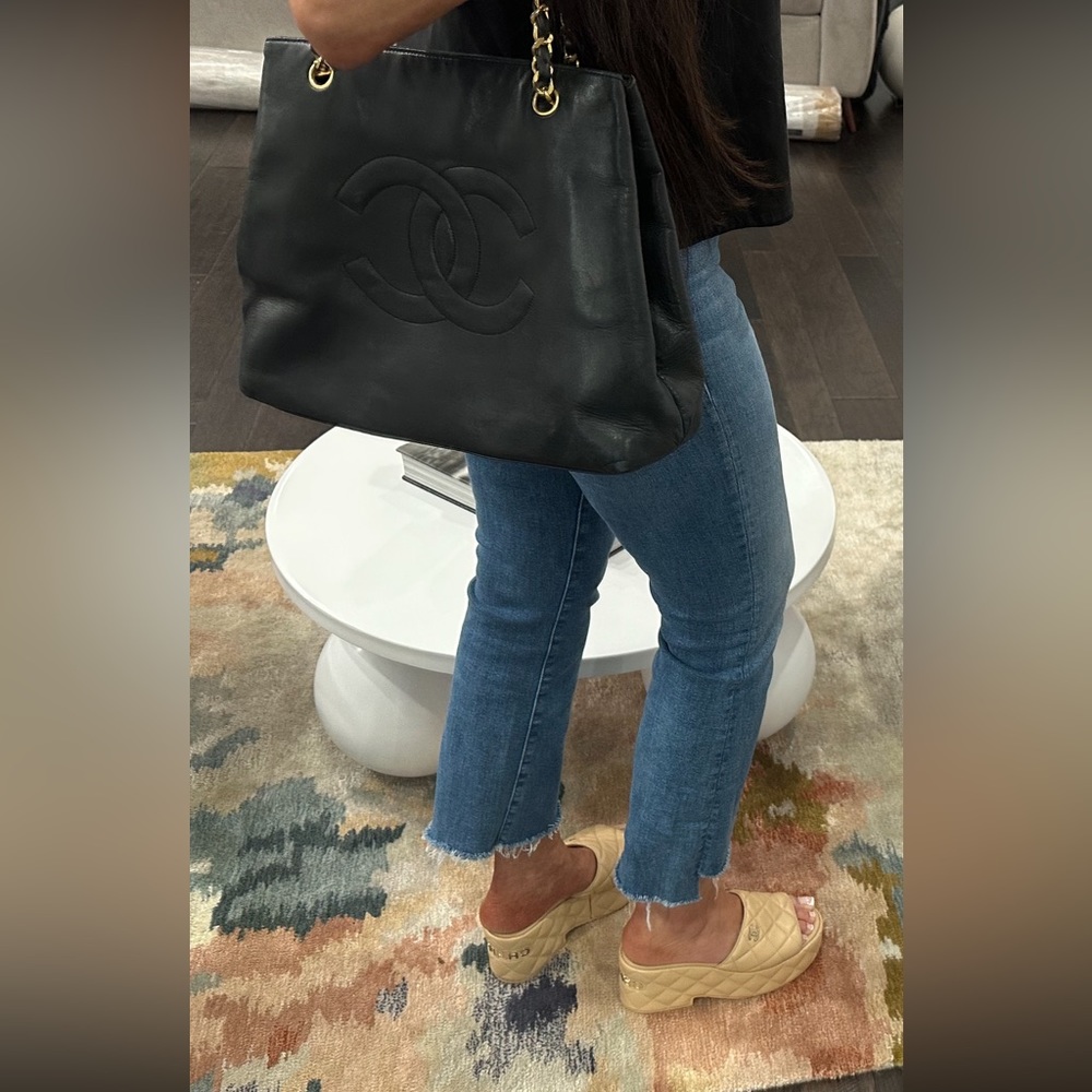 80s lambskin chanel tote